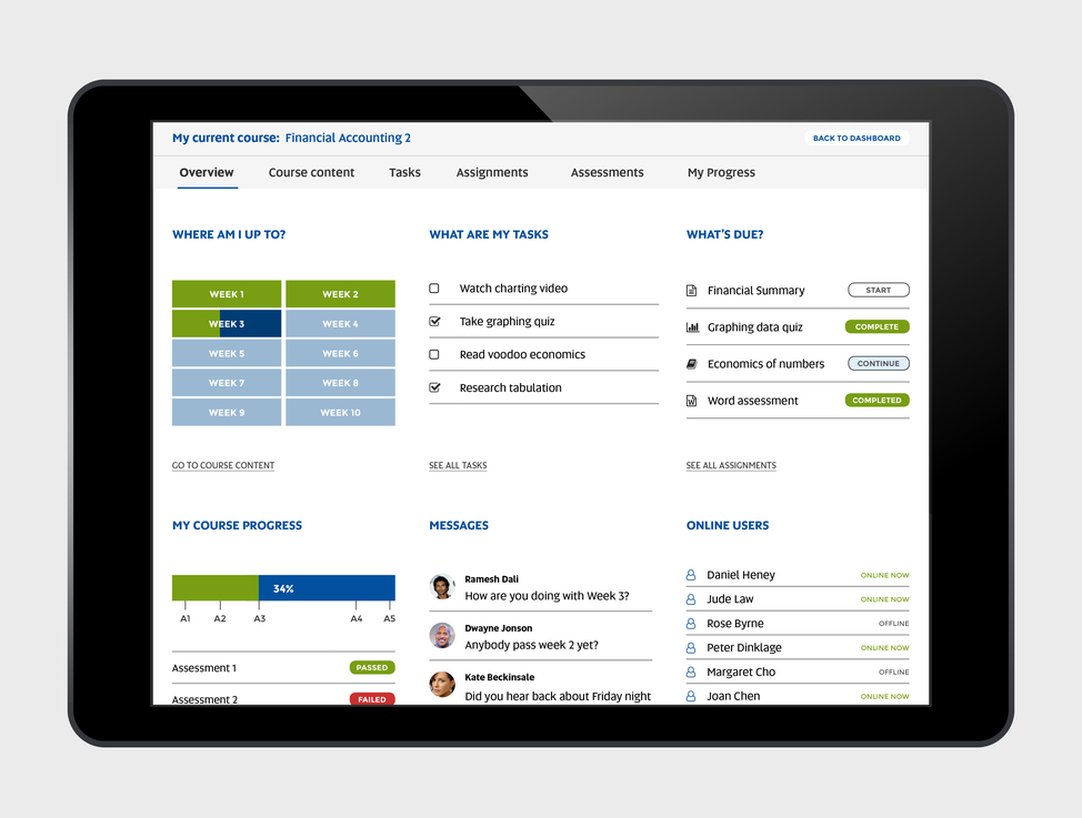 UniSA LMS Moodle screenshot 4